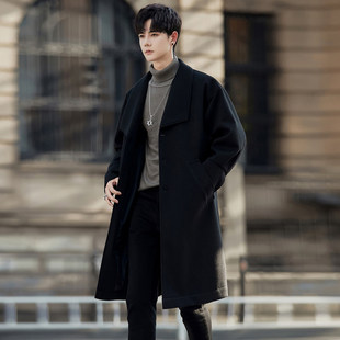 风衣服外套 休闲中长款 骄阳似我宋威龙林屿森同款 毛呢大衣秋冬新款