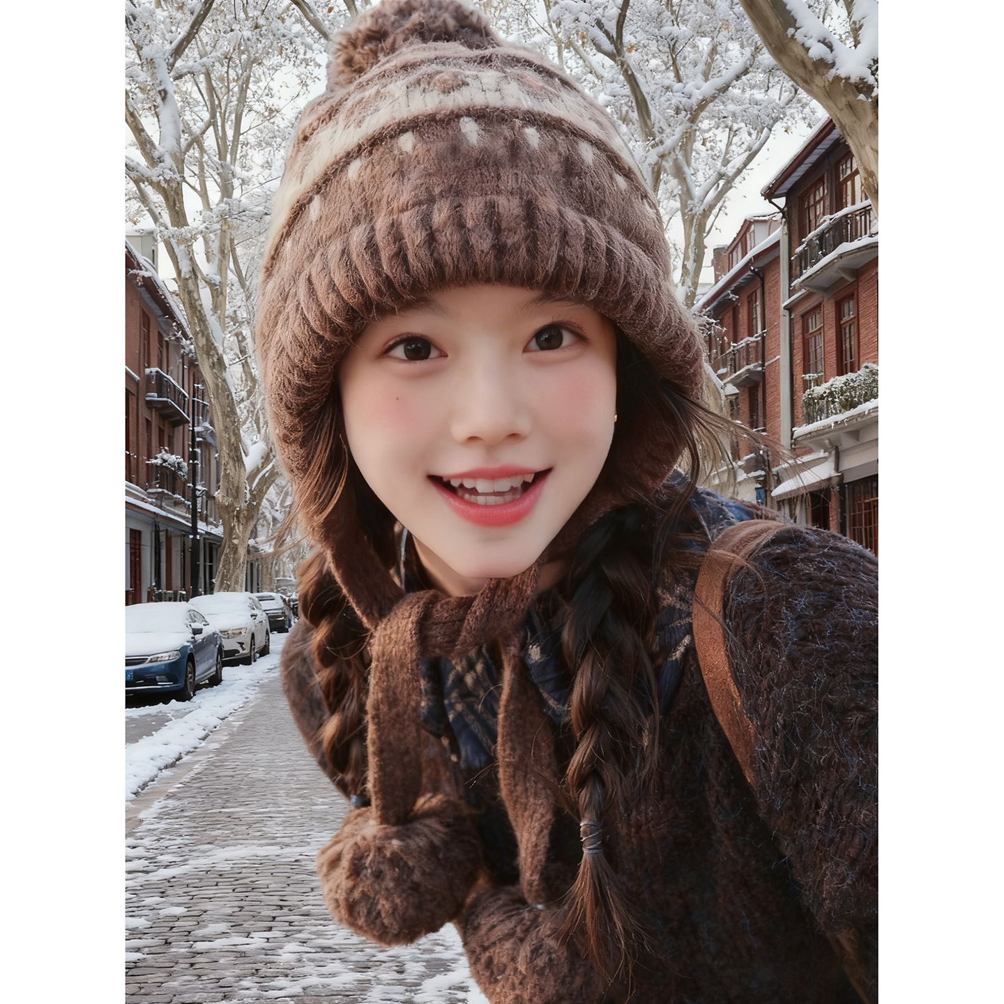 费尔岛风加厚毛线帽子女2025新款秋冬保暖护耳针织帽显脸小冷帽潮,服饰配件/皮带/帽子/围巾,帽子,淘宝优惠券,粉丝福利购,淘宝优惠卷