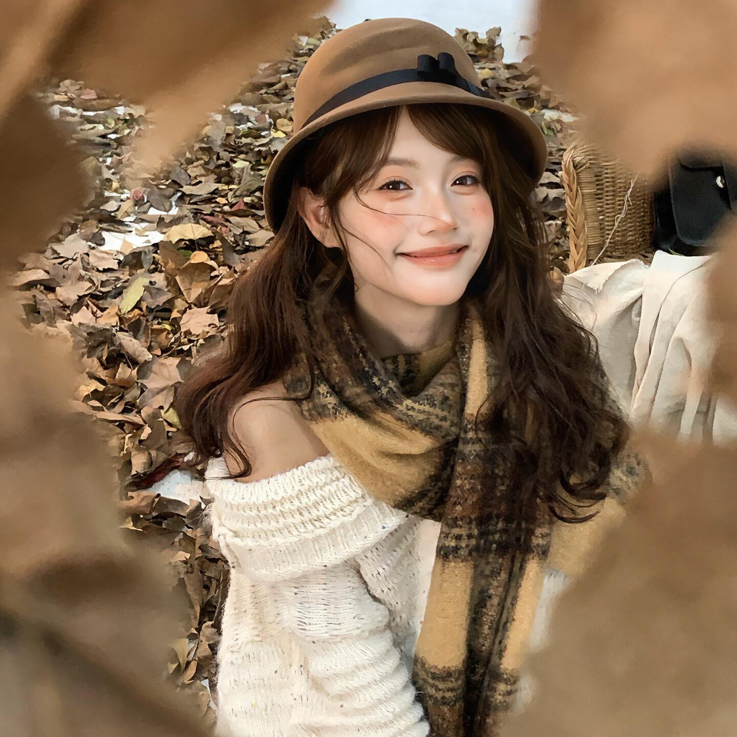 美拉德格子围巾女秋冬季2025围巾/丝巾/披肩