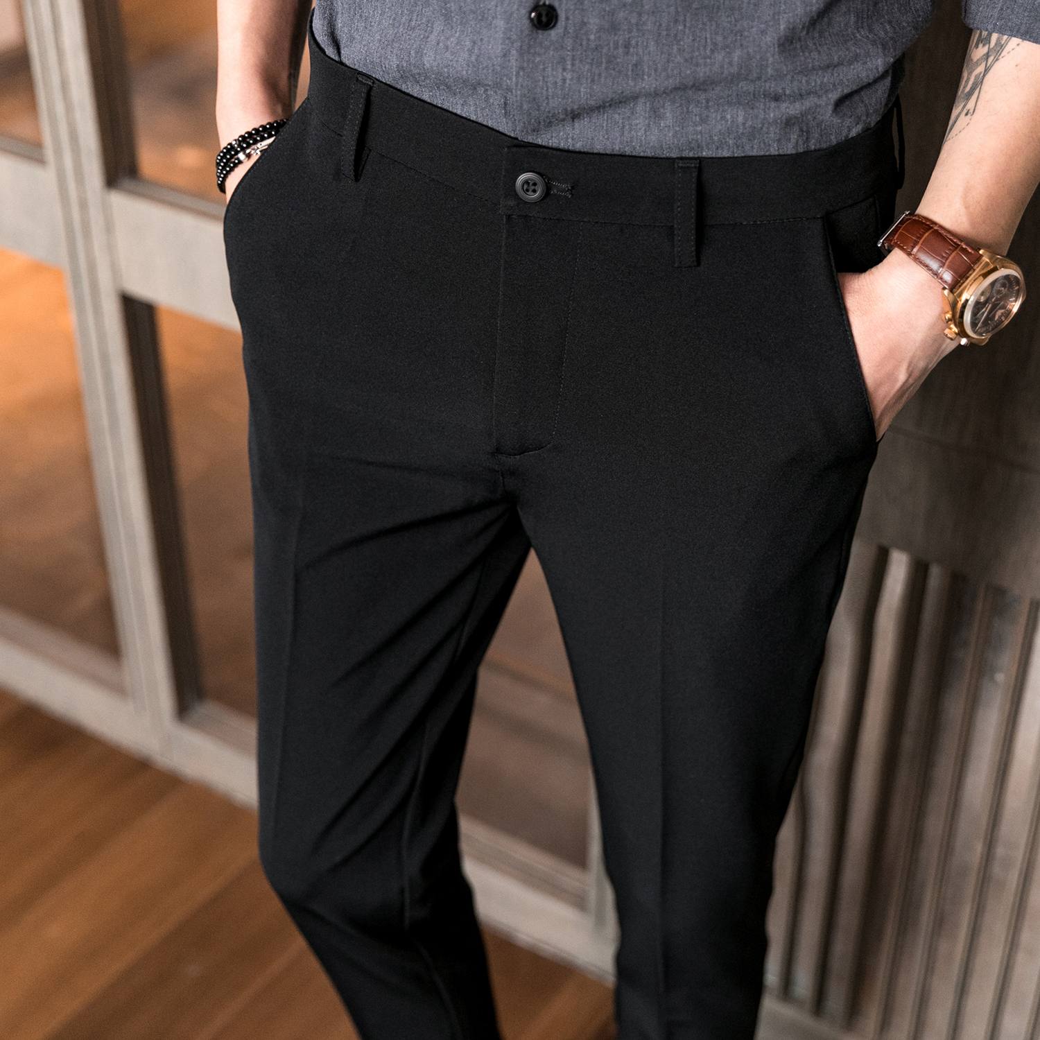 小码紧身韩版弹力休闲裤