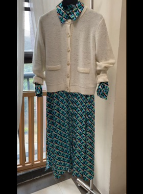 珠光金线织就三色25新秋针织开衫女学院风短款圆领毛织衫外套