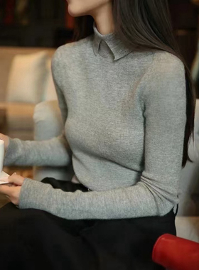 取代定义|能贴身穿的羊毛打底针织衫 大表姐同款 有型且贴身