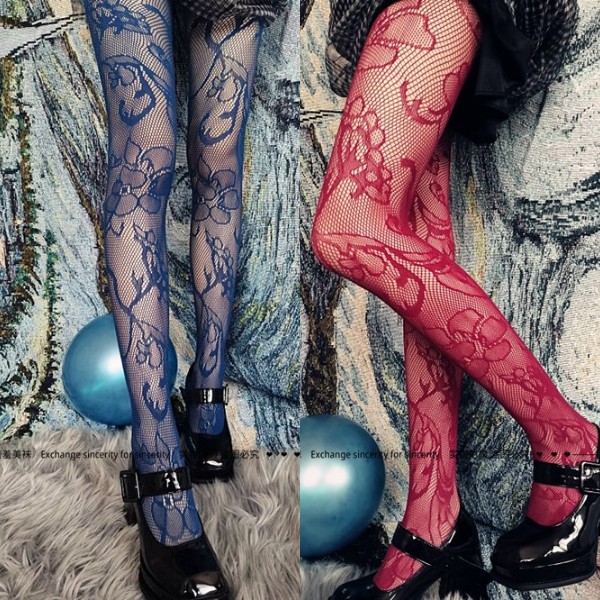 情趣丝袜cosplay连裤袜千禧糖果色辣妹蕾丝丝袜y2k个性网红女丝袜