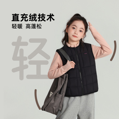 儿童三防羽绒马甲25秋冬新款女孩