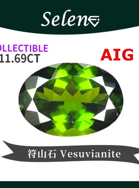 SELENE 珍藏级绿符山石 加州玉 金翠玉Vesuvianite Collectible