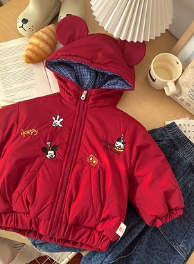 儿童加绒加厚小棉衣