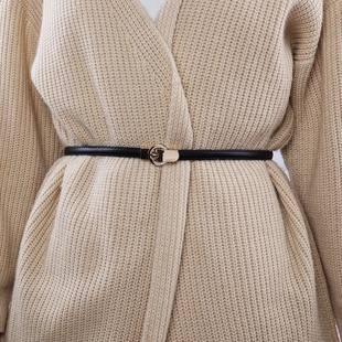 黑色真皮细腰带女装饰配裙子西装收腰显瘦皮带外套连衣裙束腰腰封