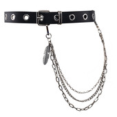 朋克风链条皮带男士 腰带女酷小众风潮 学生韩版 裤 链子百搭嘻哈裤