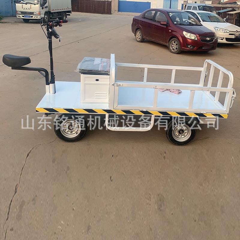 重货物周转载货车家用物流搬运箱板车座驾式电动四轮平板车