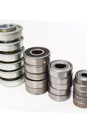 轴承孔10 12 15 20孔6001ZZ 6201ZZ 608ZZ 6202 6204金属碳钢材质