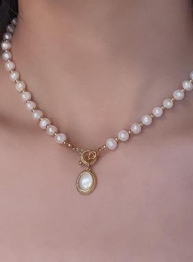 other贝母珍珠女天然珍珠项链