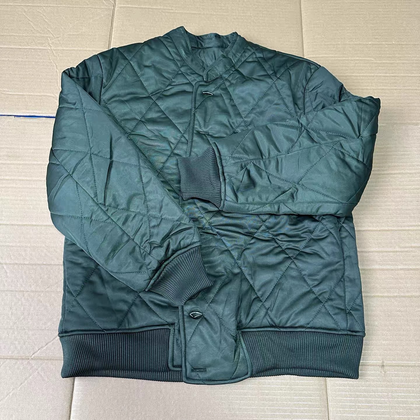 3504厂绿色寒区棉上衣男士冬季防寒内胆冷冻库热熔棉保暖棉袄