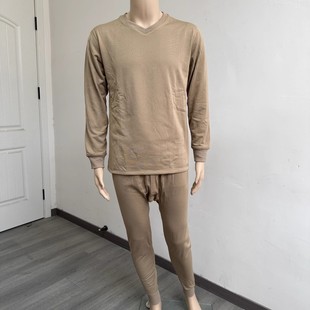 打底格栅绒套装 男冬加厚秋衣裤 套装 3535厂SY轻质保暖内衣裤