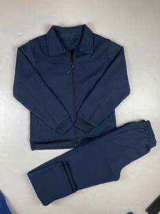 3543厂冬体能训练加绒长袖冬运动服抓绒套装男冬季休闲运动防寒服