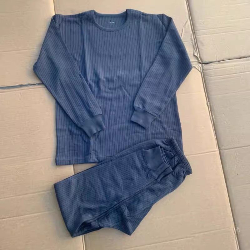 深灰色寒区保暖内衣裤套装冬季加厚男女莫代尔棉长袖秋衣裤打底衫