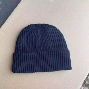 武汉军旭厂新款藏青色针织帽男抓绒帽冬季保暖加绒工作羊毛线圆帽