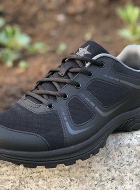 大虎厂新款训练鞋男女款夏季透气网面运动黑色超轻跑步鞋胶鞋