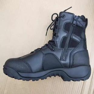 13黑色夏季作战靴战术特战训练鞋高帮侧拉链男真品