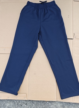 武汉军旭厂新款加绒抗静电冬季训练长裤藏青色男加厚保暖松紧休闲