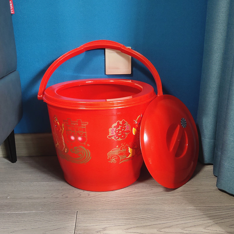 屁股蒸熏桶结婚喜事塑料马桶手拎式大痰盂孕妇老年病人床头坐便器