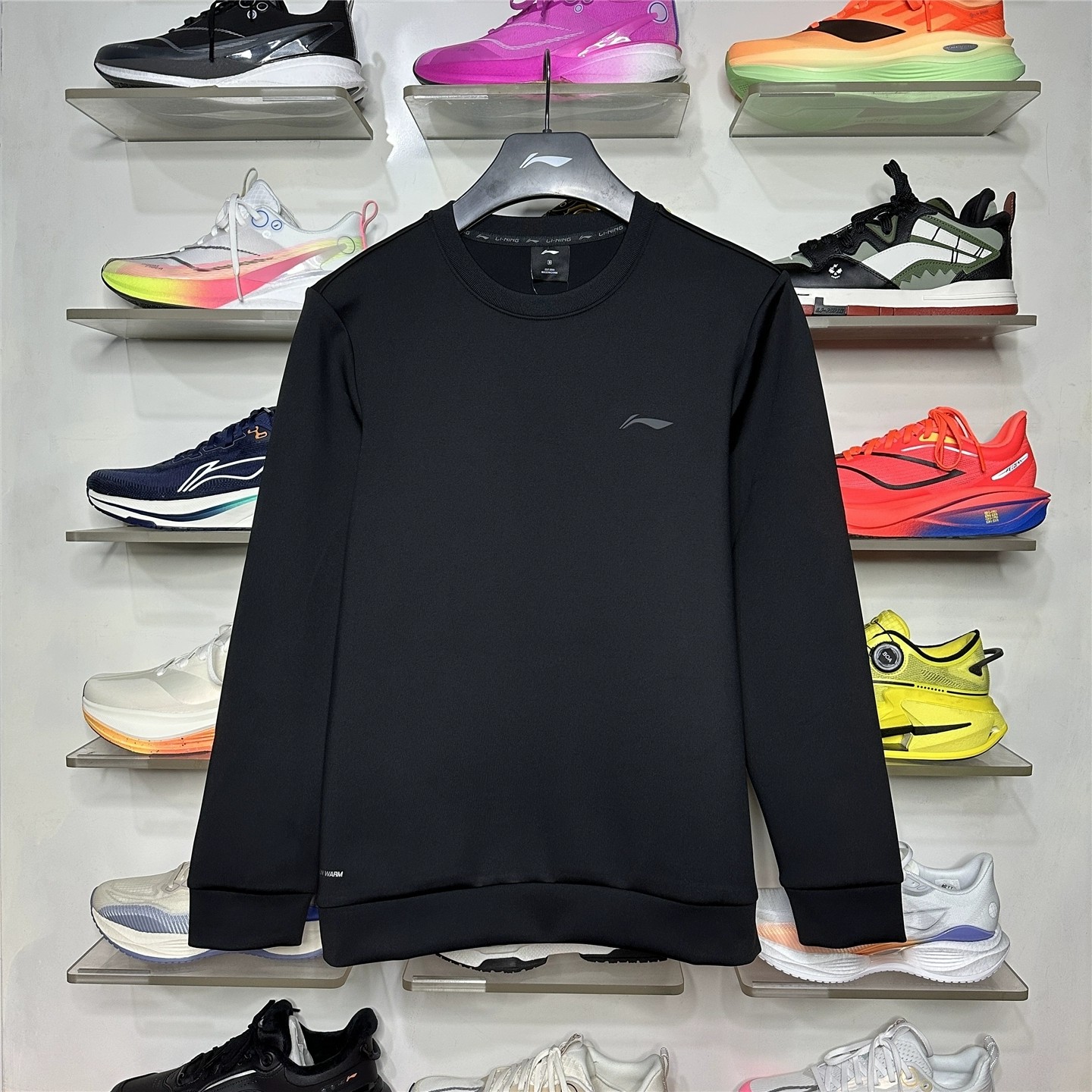 李宁运动舒适百搭针织无帽上衣