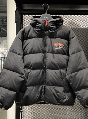 李宁2023冬季新款反伍BADFIVE男子防泼水宽松鸭绒短羽绒服AYMT141