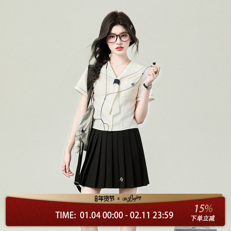 花铃太太jk制服名古女高水手领短袖衬衫女夏毕业季校供感上衣学院,女装/女士精品,衬衫,淘宝优惠券,粉丝福利购,淘宝优惠卷