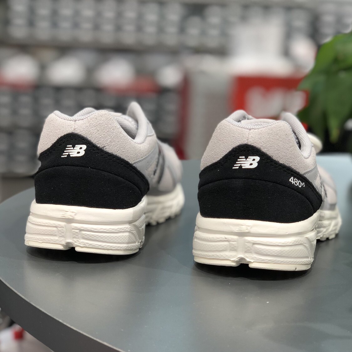newbalance480系列女鞋超轻透气复古白灰色跑步鞋运动女鞋w480sg5