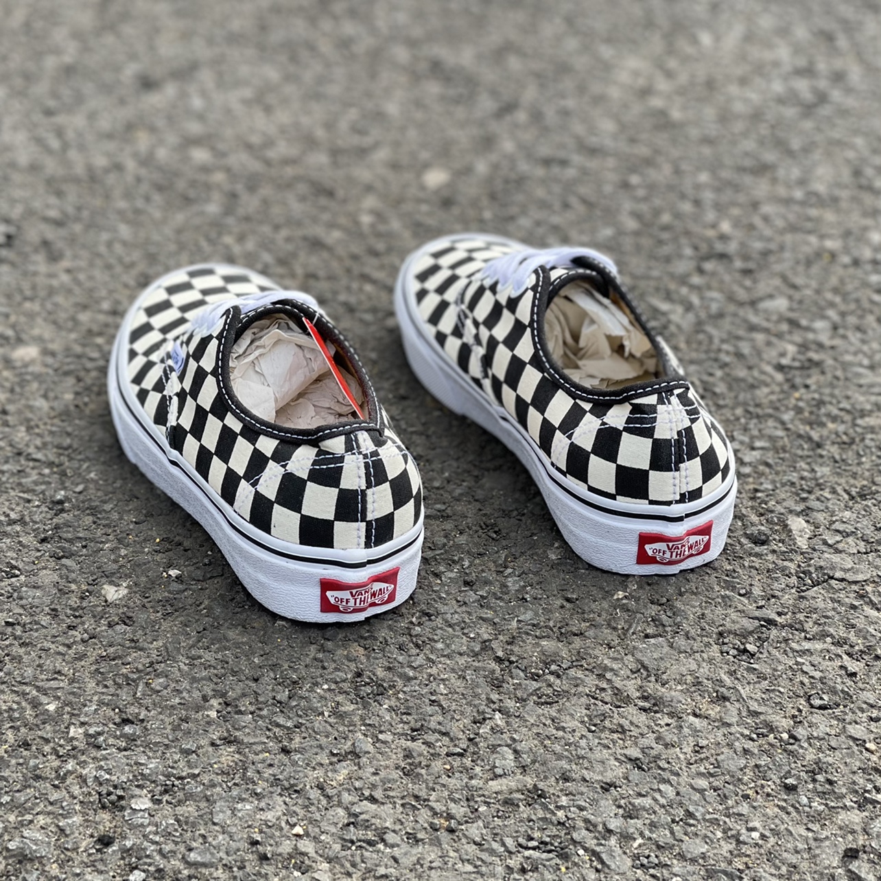 Vans Authentic黑白棋盘格经典男女情侣板鞋帆布鞋子VN000W4NDI0