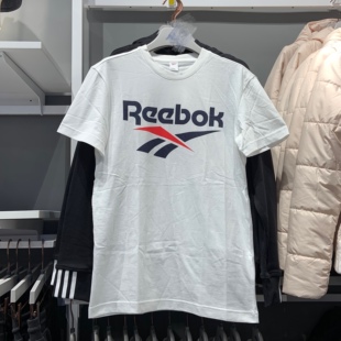 锐步/Reebok 夏季陈伟霆同款男女经典复古纯棉休闲短袖T恤 FK2655