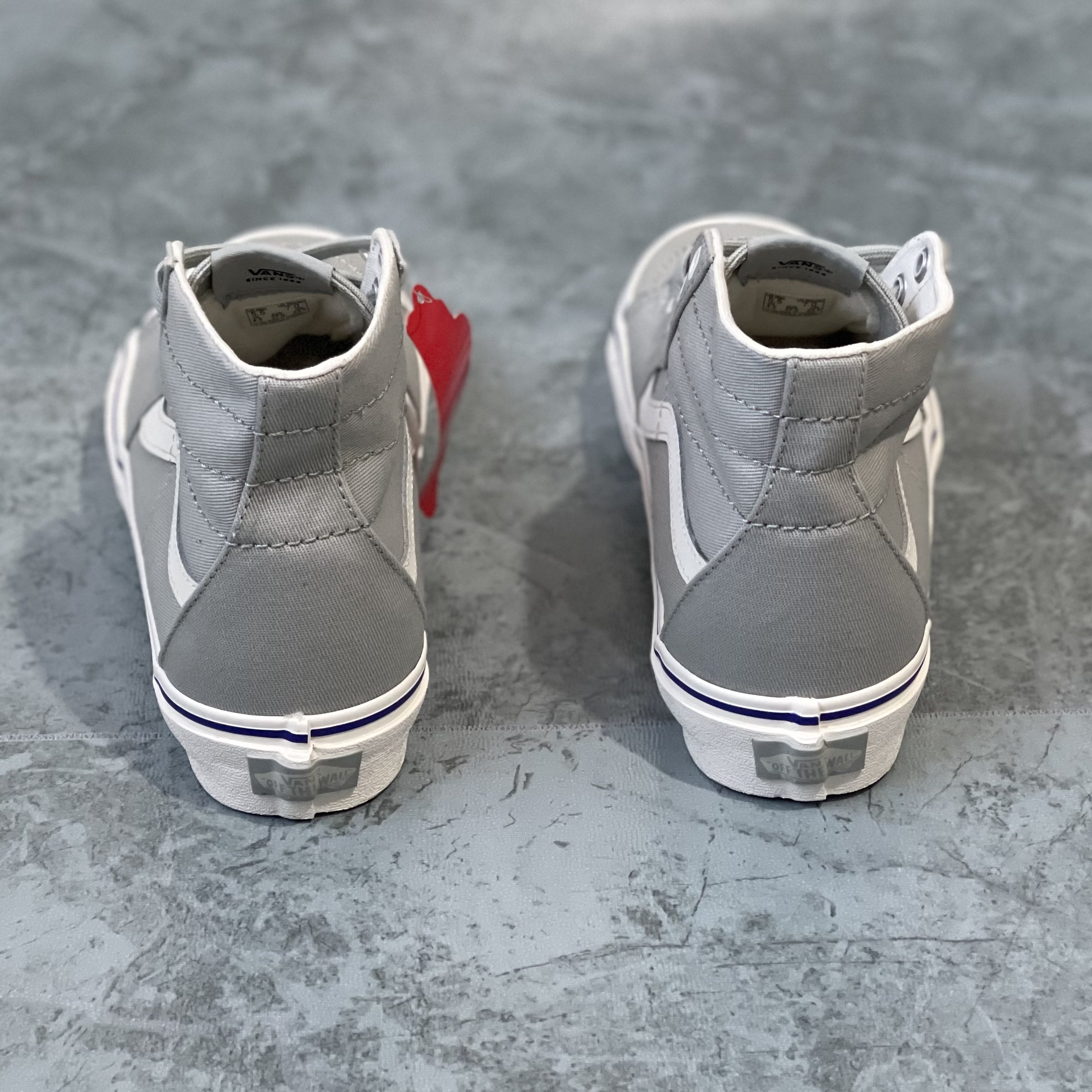 VANS范斯SK8-Hi素色灰白男女休闲高帮帆布鞋滑板鞋子VN0A4U164U4