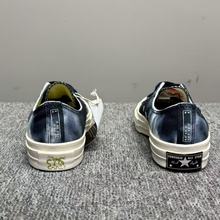 匡威1970S复古扎染渐变暗夜蓝色女子低帮果冻底休闲帆布鞋A03757C