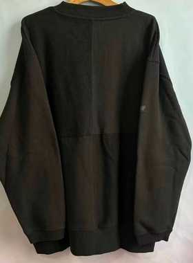 VANS秋冬纯黑色经典百搭舒适情侣款休闲运动圆领卫衣VN000F2MBLK