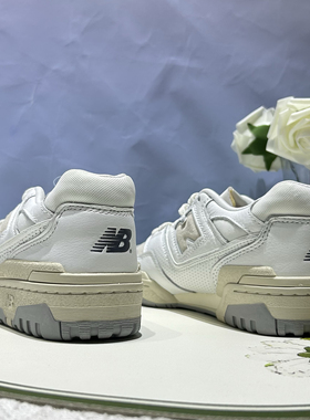 New Balance550复古运动休闲百搭白灰色男女同款低帮板鞋BB550PWG