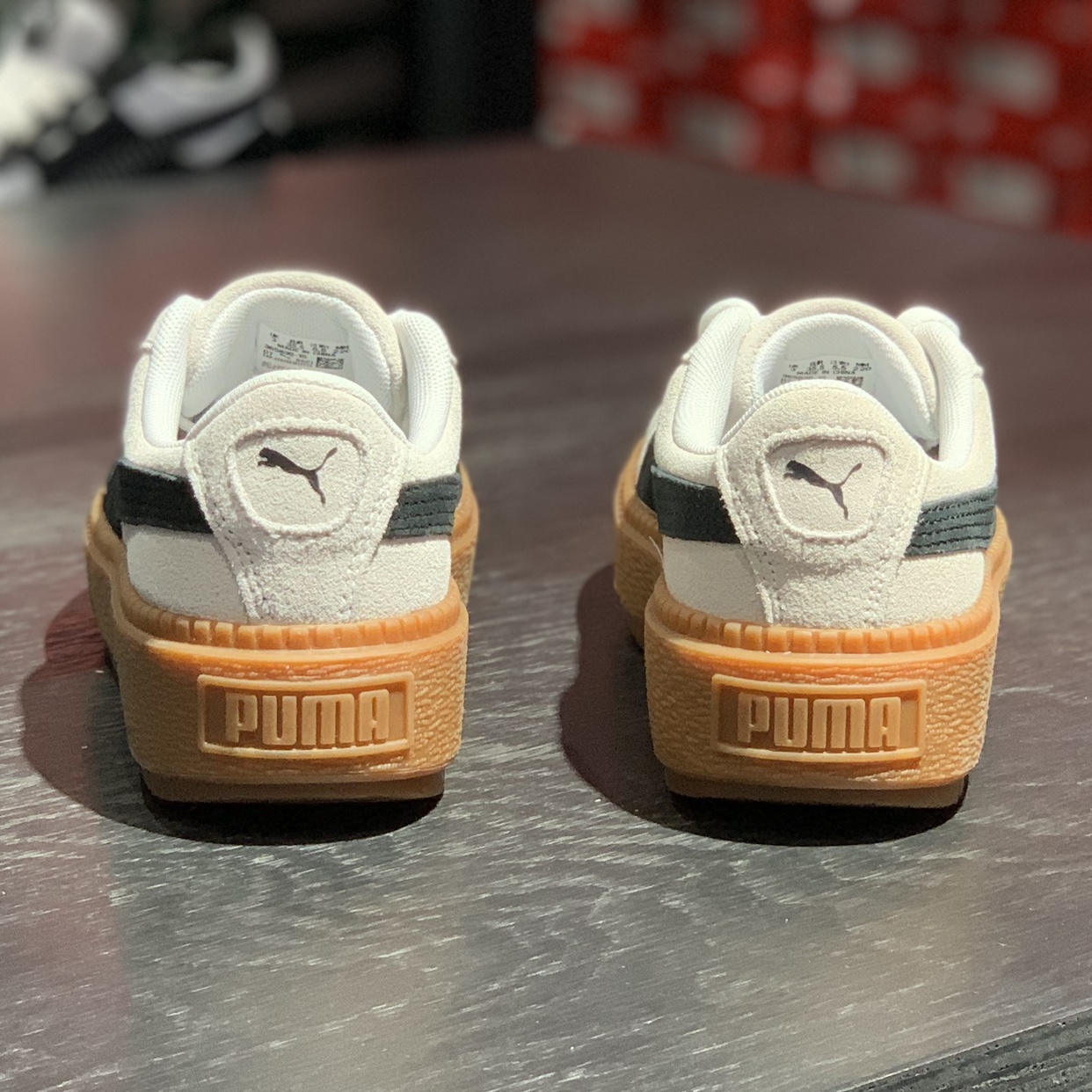 蕾哈娜厚底彪马/Puma透气休闲鞋