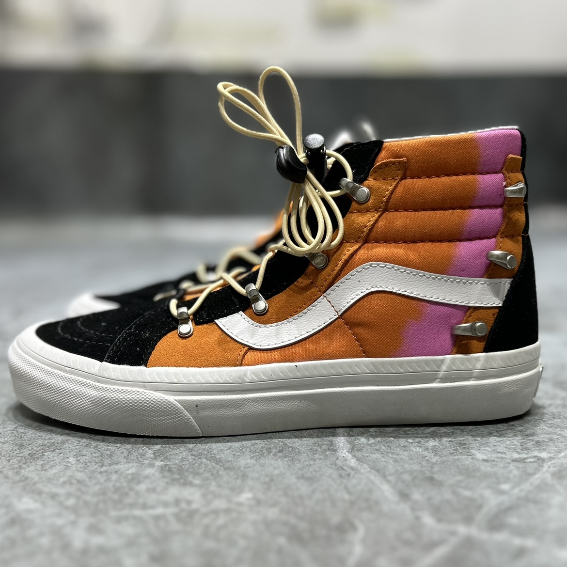 vans sk8 EchoDx高帮男女同款时尚休闲防滑帆布滑板鞋VN0A7Q5OY8J