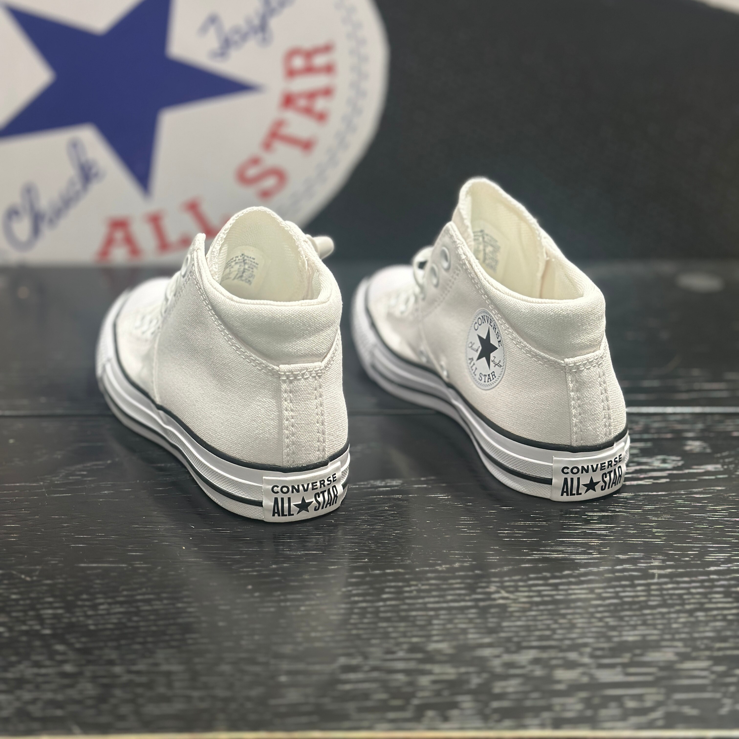 【坏蛋】Converse/匡威All Star质感舒适中帮帆布鞋板鞋 A12183C