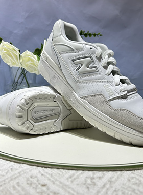 New Balance 550麂皮皮革拼接防滑耐磨男女同款低帮板鞋BB550LSA