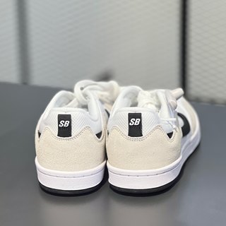 Nike SB Alleyoop耐克简版DUNK复古白灰女子休闲滑板鞋CJ0883-100