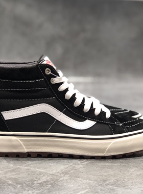 vans sk8hi高帮mte黑白男女同款冬季防滑保暖帆布板鞋VN0A5HZY6BT