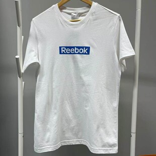 Reebok锐步春夏男子经典纯棉轻薄舒适透气运动休闲短袖T恤FJ4688