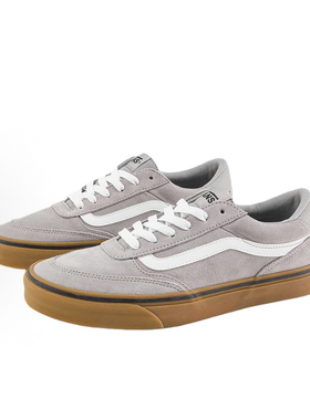 vans 春秋季灰色生胶百搭舒适男女同款休闲翻毛皮板鞋VN000D7QKAQ