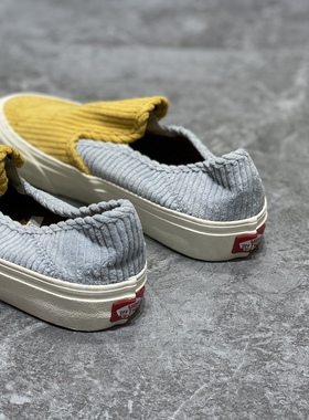 Vans撞色拼接男女款低帮一脚蹬slip on休闲运动板鞋子VN0A5HYQA0Q