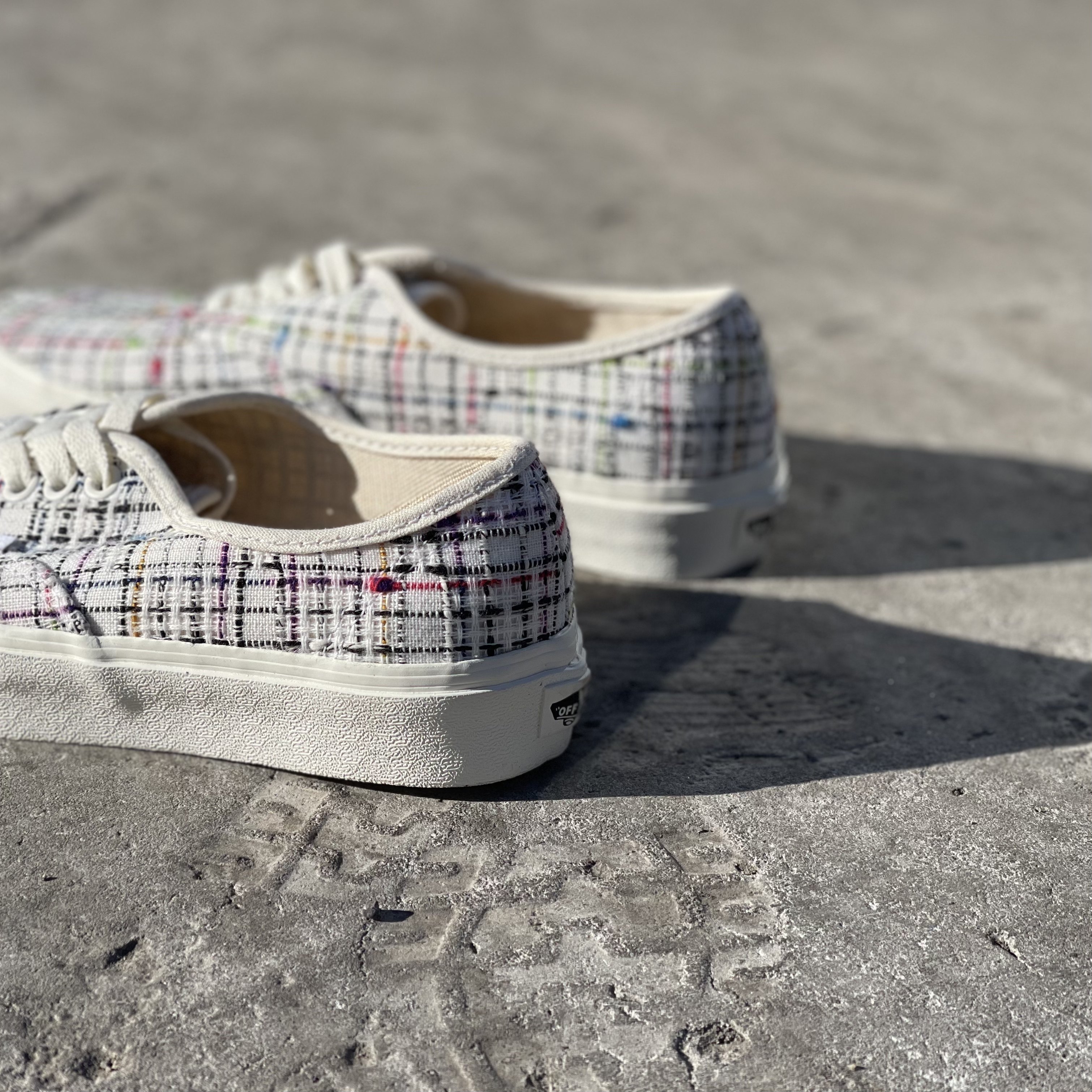 vans authentic白色小香风编织男女鞋休闲板鞋帆布鞋vn0a5ks96sv