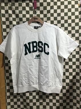 New balance夏季新款舒适休闲男女同款白色圆领半袖nc5cd25353