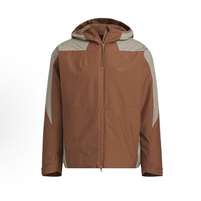 Adidas阿迪达斯男子户外防风加绒保暖拼接外套上衣jz8414  jz8415