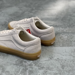 VANSStyle36男女灰色生胶底低帮翻毛休闲帆布鞋滑板鞋VN0A54F6B95