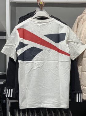 经典款复古大标T恤reebok锐步