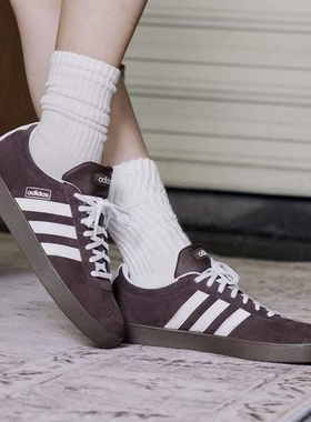 Adidas 阿迪达斯neo VL court T头samba德训鞋男女复古板鞋JR8318