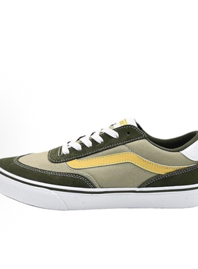 vans 春秋季绿色拼接百搭舒适男女同款休闲帆布板鞋VN000D7QKCZ